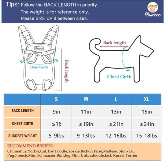 Pawaboo Pet Carrier Backpack Adjustable for Pets/Cat/Dog Bag, Black Pink MEDIUM - Picture 6 of 8